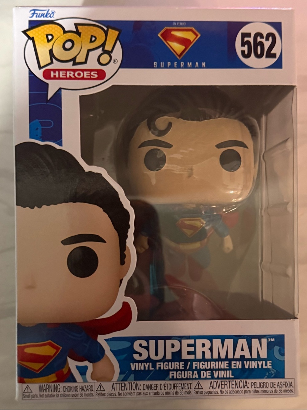 Funko Pop! Heroes Superman Vinyl Figure - Blue, Red, Yellow